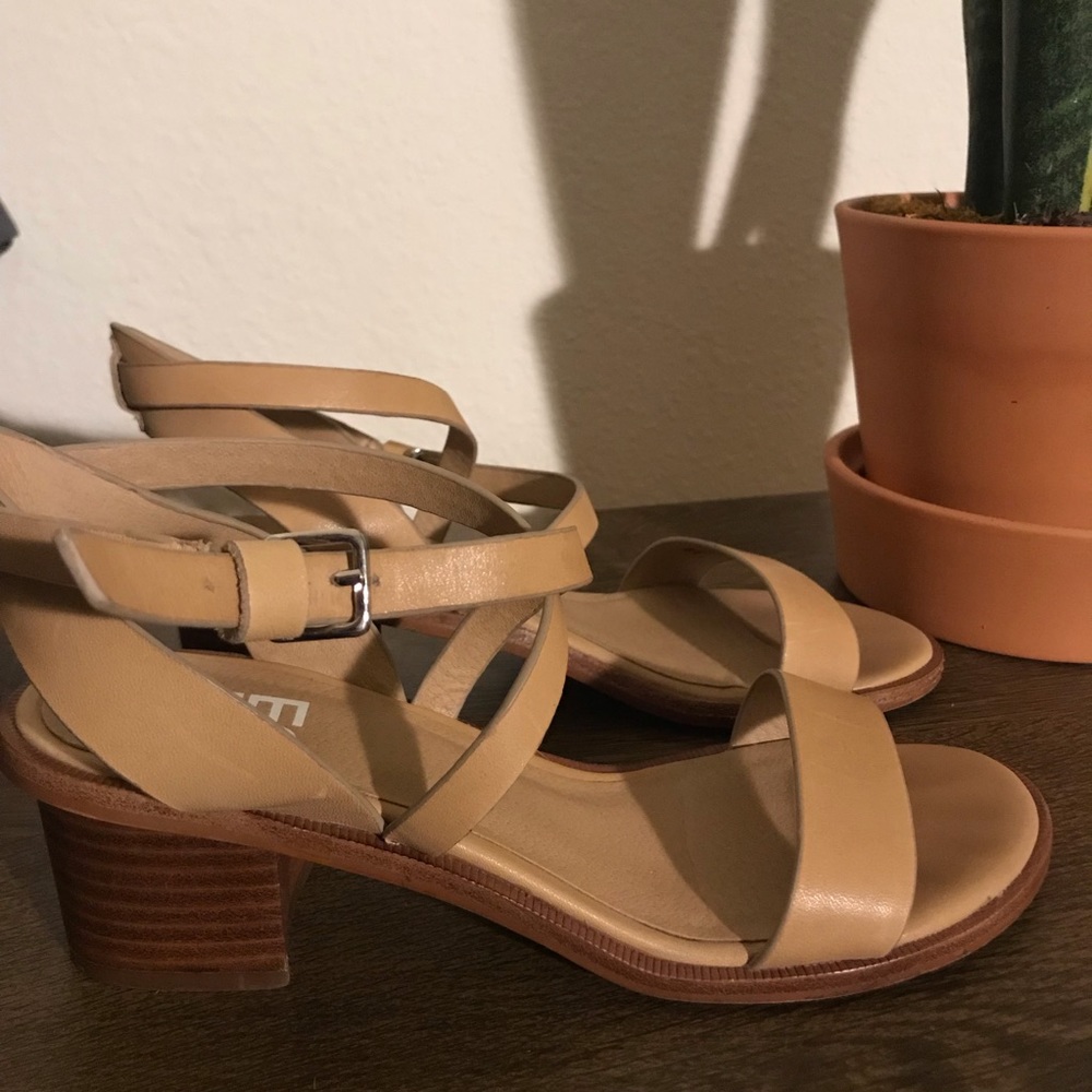 Free People Cross Strapped Heels